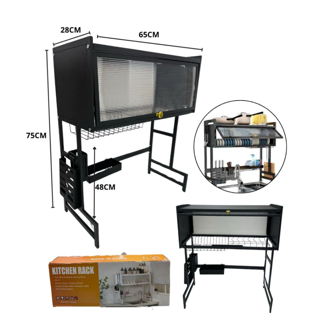 ORGANIZADOR CON TAPA ESCURRIDOR DE PLATOS + BRINDE