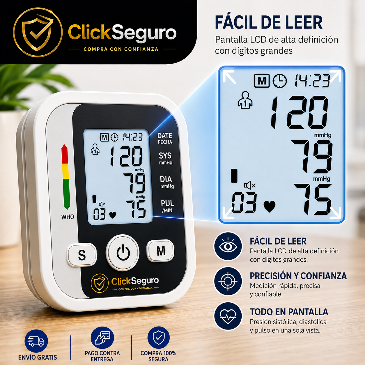 🩺 Kit de Salud: Oxímetro + Tensiómetro Electrónico
